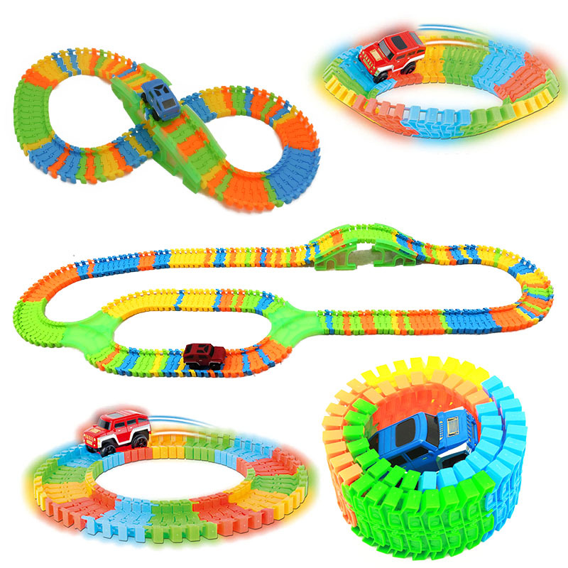 Hot Wheels Car Track Sets - DIY сборка универсальный гоночный набор трековая
